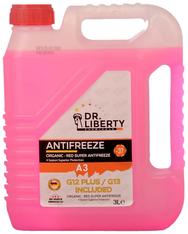 A3 −37 Kırmızı Antifriz